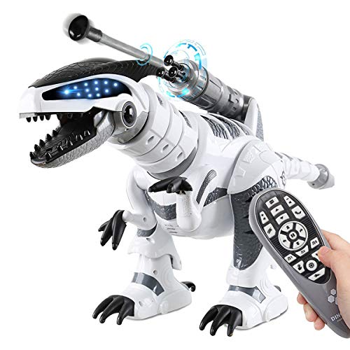 Fistone RC Robot Dinosaur Intelligent Interactive Smart Toy Electronic Remote Controller Robot Walking Dancing Singing with Fight Mode Toys