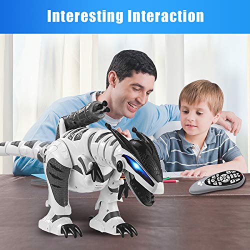 Fistone RC Robot Dinosaur Intelligent Interactive Smart Toy Electronic Remote Controller Robot Walking Dancing Singing with Fight Mode Toys
