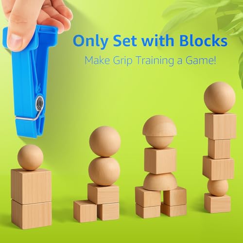 FitBeast Finger Exerciser Set - 5 Resistance Clips for Grip Strength & Dexterity - Finger Strengthener