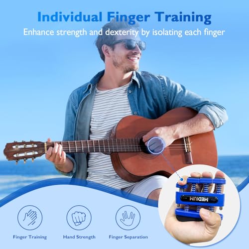 FitBeast Finger Strengthener, Finger Exerciser, Hand Exerciser for Improve Dexterity and Strength in Fingers, Hands, Forearms–Grip Strength Trainer