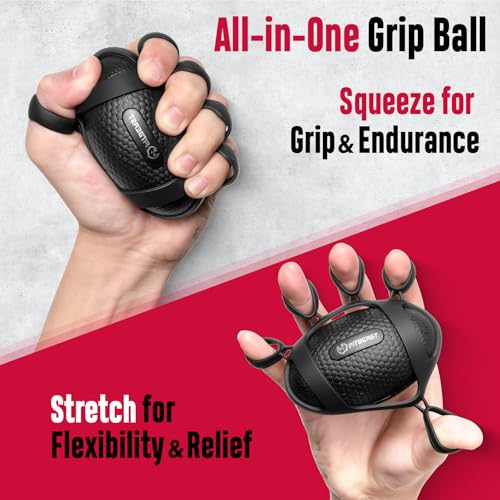 FitBeast Grip Strength Trainer, Hand Gripper Strengthener Kit - 6 Pack with Adjustable Resistance Forearm Strengthener, Forearm Exerciser