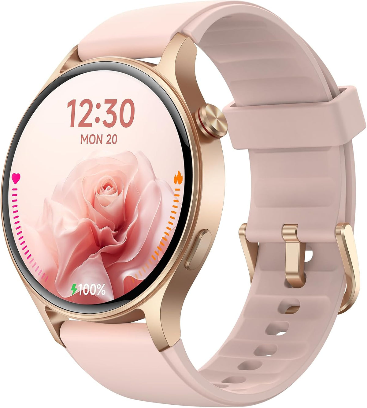 Fitpolo Smart Watch for Women, 1.3" AMOLED Touchscreen Fitness Tracker, Make/Answer Calls, Heart Rate SpO2 Monitor, IP68 Waterproof