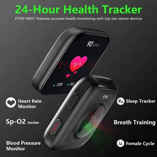 FITVII Fitness Tracker Smart Watch with Calls, Heart Rate and Sleep Tracking