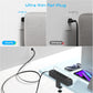 Flat Plug Desk Clamp Power Strip 10FT, 40W Total Fast Charging Station, Dual PD 20W USB C Ports, Desk Edge Mount Power Strip 9 AC Outlets 8