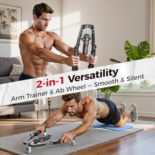 FLYBIRD Chest & Arm Twister & Core Trainer, Hydraulic Power CoreFlex Twister Chest Workout Equipment, 22-440lbs for Strength Trainer