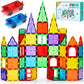 FNJO Magnetic Tiles, 100PCS Building Blocks, STEM Magnets Building Toy Set, Preschool Kindergarten Construction Stacking Toy, School Teacher Supplies