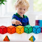 FNJO Magnetic Tiles, 110PCS Magnet Building Set, Magnetic Building Blocks, Construction STEM Learning and Playing Toys for Kids