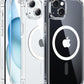 FNTCASE for iPhone 15 Case Clear, iPhone 14/13 Case Magnetic Phone Cases with Screen Protector (A-Clear)