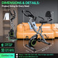 Foldable Exercise Bike Stationary Bikes for Home, 5 IN 1 Indoor Workout Bike, Cycling Bike with 16-Level Quiet Magnetic Resistance, 6.6 LBS Flywheel