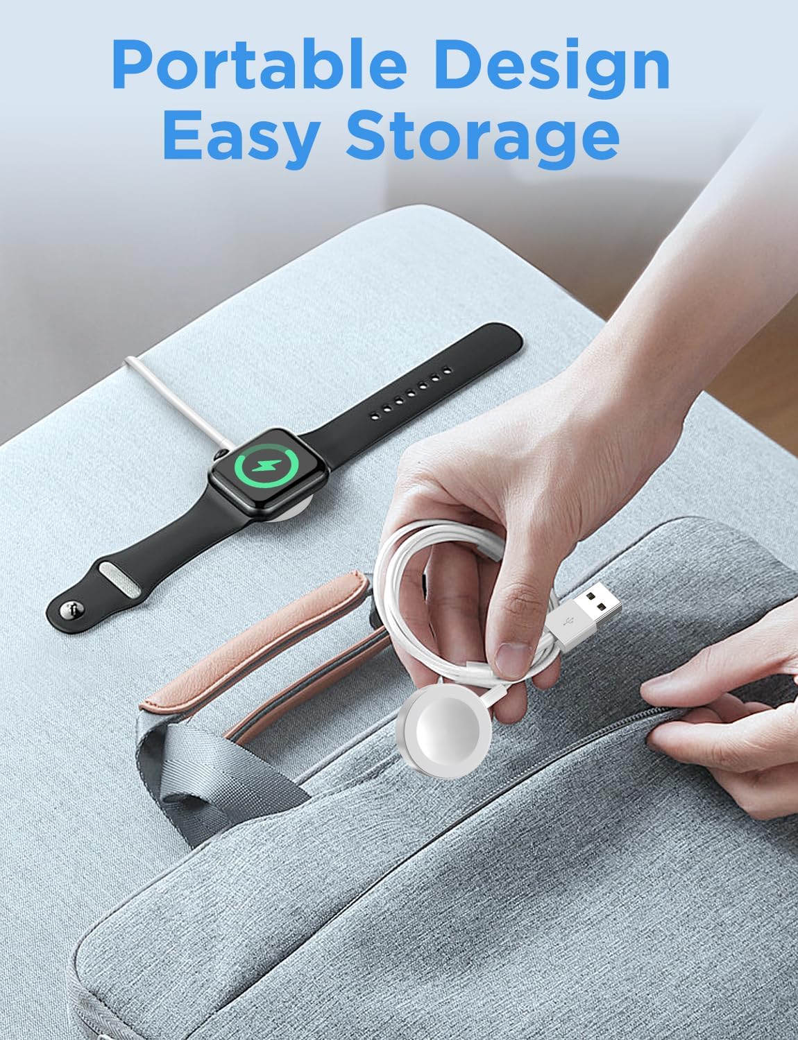 for Apple Watch Charger USB Magnetic Fast Charging Cable Portable Wireless Charging Accessories