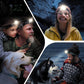 Foxelli LED Headlamp Flashlight for Adults & Kids, Running, Camping, Hiking Head Lamp with White & Red Light, Comfortable Headband