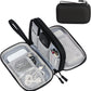 FYY Travel Cable Organizer Pouch Electronic Accessories Carry Case Portable Waterproof Double Layers All-in-One Storage Bag for Cord, Charger, Phone