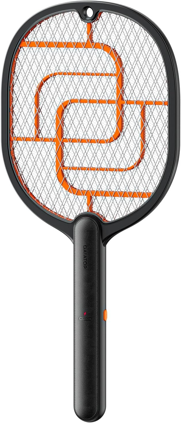 GAIATOP Electric Fly Swatter, 3800V Battery Powered Handheld Fly Zapper, 3-Layer Protection Grid Bug Zapper Racket