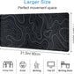 Gaming Mouse Pad Large 31.5 x 11.8in Topographic Keyboard Mousepad for Non-Slip Base and Stitched Edge, Extended Desk Pad XL Desk Mat (Black)