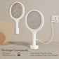 GeckoMan Rotating Head Electric Fly Swatter Racket Rechargeable Bug Zapper Racket Bug Zapper Indoor Fly Zapper Mosquito Zapper Flies Killer