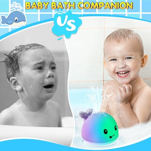 Gigilli Bath Toys for Kids Ages 1-3, Baby Bath Toys 1 2 3 Year Boy Girl Valentines Gifts for Babies 6-12-18 Months