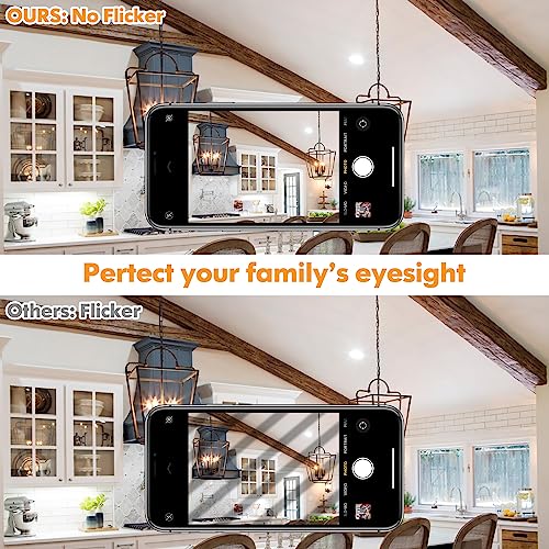 GoBright Dimmable E12 Candelabra LED Light Bulbs 40W Equivalent, 2700K Soft Warm White Chandelier Light Bulbs, 4W 460 LM Flame Tip Candle Light Bulbs