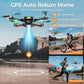 GPS Drone with EIS 4K Camera for Adults Kids, RC Drones with 4.5 inch HD Screen on Controller, Auto Return, 2 Batteries for 45 min Flight Time