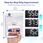 Grip Strength Tester 265lb/120kg, Digital Hand Dynamometer with Backlit LCD for Grip Strength Testing and Training