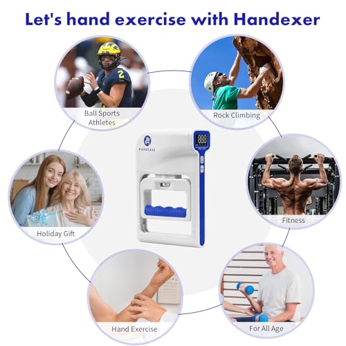 Grip Strength Tester 265lb/120kg, Digital Hand Dynamometer with Backlit LCD for Grip Strength Testing and Training