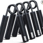 Grip Strength Trainer 4 Pack, 50LB-200LB Metal Hand Grip Strengthener, Non-Slip Heavy-Duty Forearm Exerciser, Hand Gripper for Muscle Building