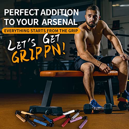 Grip Strength Trainer Set, 50-300LB(6 Pack), Wrist Forearm Strengthener, Metal No Slip, Hand Grip Gripper Strengthener for Strength Training