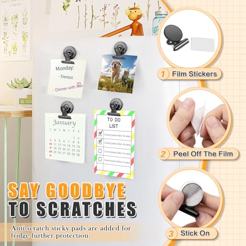 Grtard 12 Pack Magnetic Clips, Fridge Magnets Refrigerator Magnets, Strong Magnetic Clips Heavy Duty