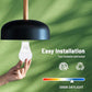 GU24 LED Light Bulb, 5000K Daylight, 9W(100W Equivalent), 800 Lumens, A19 Shape GU 24 LED Bulbs, Twist and Lock GU24 Pin Base with Two Prongs (4-Pack)