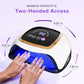 Gugusure UV LED Nail Lamp, Upgrade 180W Nail Dryer for Gel Polish with LCD Display, Auto Sensor and 4 Timer Settings, Professional Curing Lamp Light