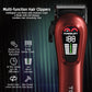 Hair Clippers for Men Professional Clippers for Men Cordless&Corded Barber Clippers for Hair Cutting & Grooming. Rechargeable Hair Trimmer Kit (Red)