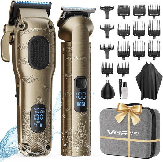 Hair Clippers for Men Professional, Cordless Hair Clippers for Hair Cutting, Mens Clippers and Trimmers Set, Electric Hair Trimmer for Men