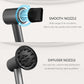 Hair Dryer, High Speed Ionic Blow Dryer, 5X-Fast Drying, 2 Billion Negative Ions, Low Noise, 160000 RPM, Compact Blow Dryer (Black Gray)