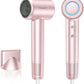 Hair Dryer, High-Speed Ionic Low Noise Blow Dryer with Brushless Motor, Thermo-Control Quiet Compact Hair Blow Dryer with Nozzle Attachment