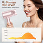 Hair Dryer, High-Speed Ionic Low Noise Blow Dryer with Brushless Motor, Thermo-Control Quiet Compact Hair Blow Dryer with Nozzle Attachment