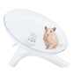 Hamster Flying Saucer Silent Running Exercise Wheel for Hamsters, Gerbils, Mice, Hedgehog and Other Small Pets Silent Running Wheel Hamster (White)