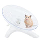 Hamster Flying Saucer Silent Running Exercise Wheel for Hamsters, Gerbils, Mice, Hedgehog and Other Small Pets Silent Running Wheel Hamster (White)