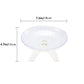 Hamster Flying Saucer Silent Running Exercise Wheel for Hamsters, Gerbils, Mice, Hedgehog and Other Small Pets Silent Running Wheel Hamster (White)