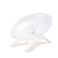 Hamster Flying Saucer Silent Running Exercise Wheel for Hamsters, Gerbils, Mice, Hedgehog and Other Small Pets Silent Running Wheel Hamster (White)