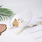 Hamster Flying Saucer Silent Running Exercise Wheel for Hamsters, Gerbils, Mice, Hedgehog and Other Small Pets Silent Running Wheel Hamster (White)