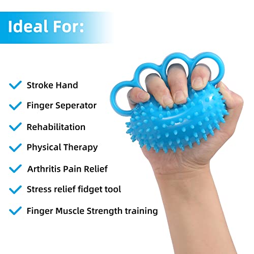 Hand Exercise Ball - Finger & Grip Strength Trainer, Hand Flexibility Squeeze Ball