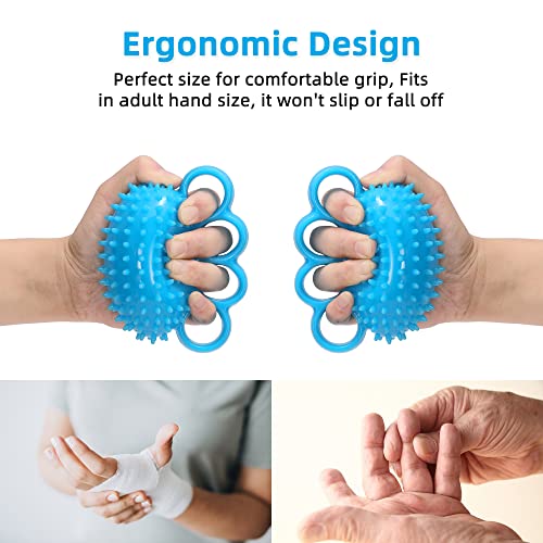 Hand Exercise Ball - Finger & Grip Strength Trainer, Hand Flexibility Squeeze Ball