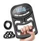 Hand Grip Strength Tester Trainer - Electronic Hand Dynamometer Forearm Grip Strengthener Exerciser Digital Training Gauge 265 Lbs 120 Kgs