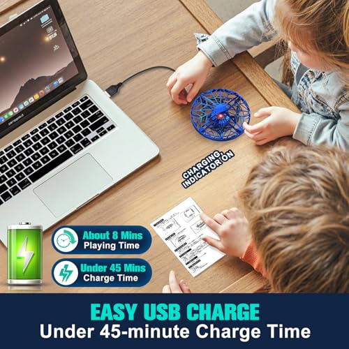 Hand Operated Drone Toy for Kids - Easy Fly Hover Drone with AI Motion Sensor, Rechargeable Drones for Kids 8-12 & 6-8, Safe Mini Quadcopter