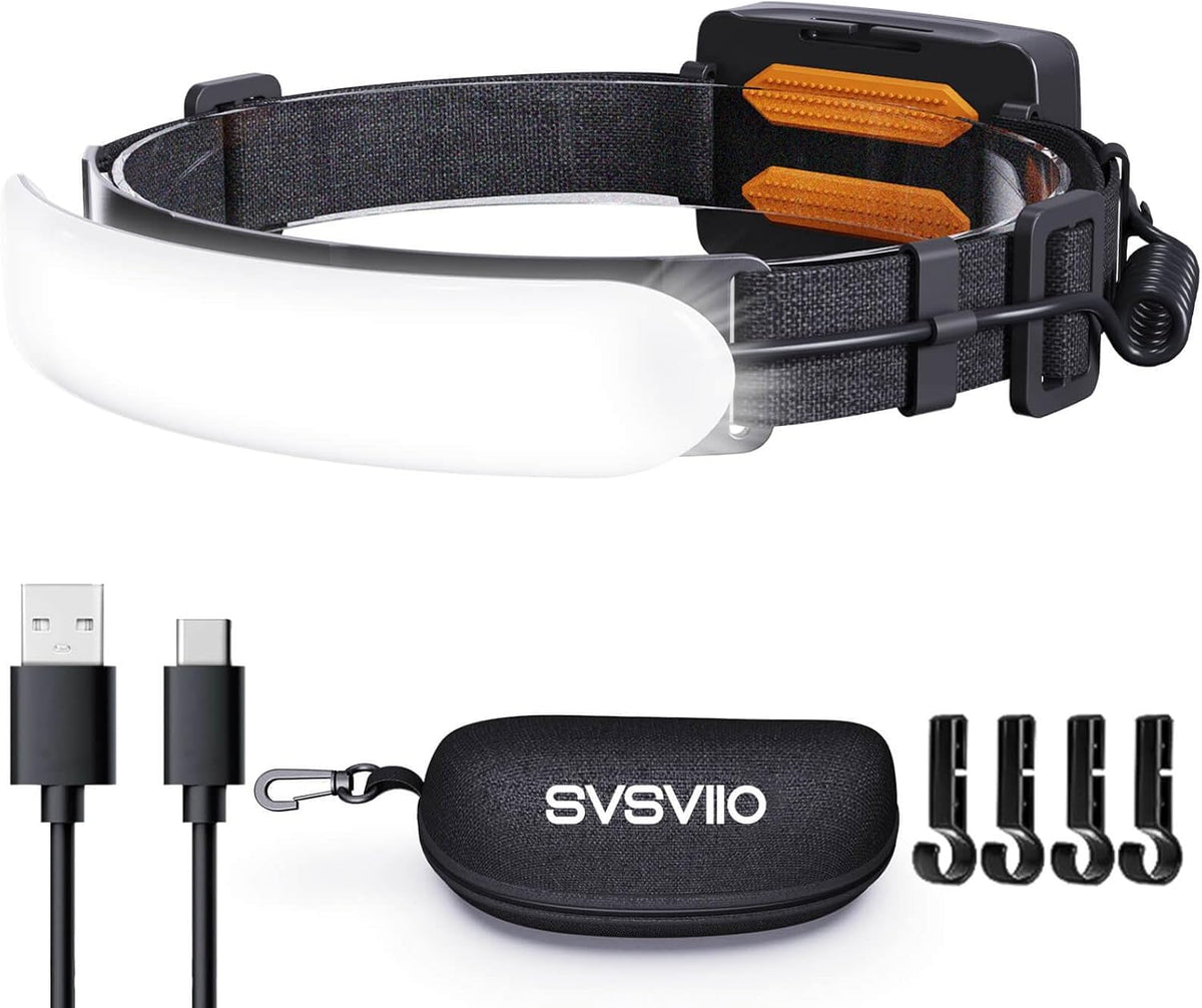 Headlamp Rechargeable PRO+, 7500mAh 1500 Lumen Super Bright 230°Beam LED Head Lamp, Head Lights for Forehead, 3 Modes