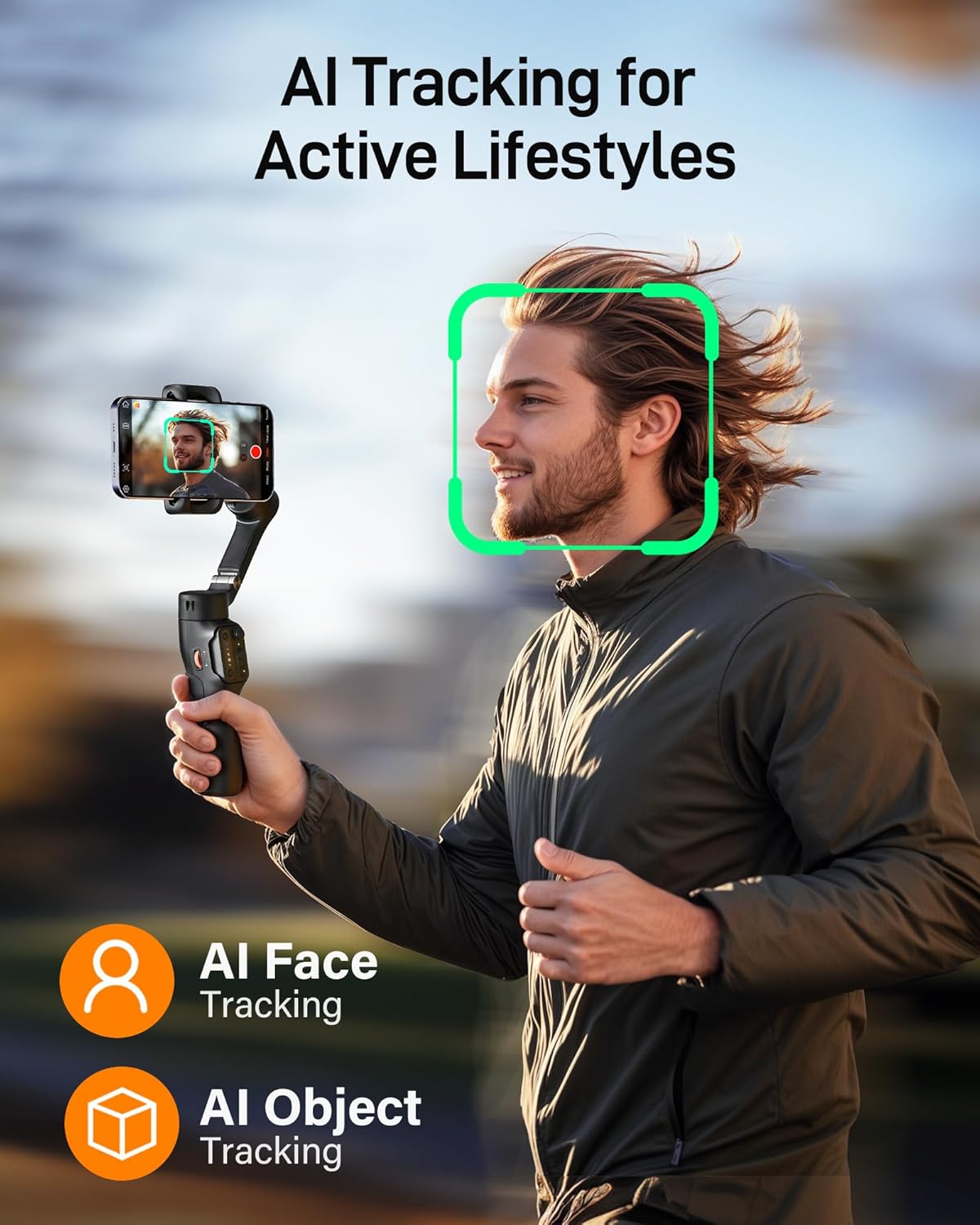 hohem iSteady X3 SE Gimbal Stabilizer for iPhone, Phone Stabilizer with Detachable Remote Control, Portable Foldable 3-Axis Phone Gimbal