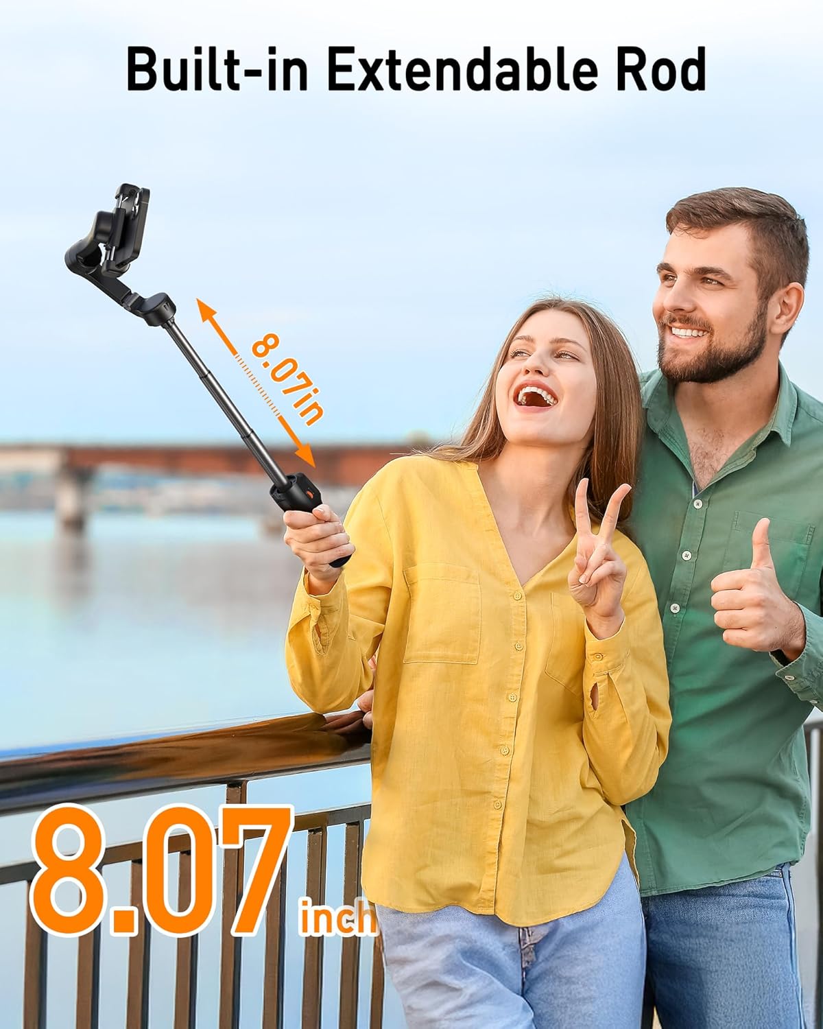 hohem iSteady X3 SE Plus Gimbal Stabilizer for iPhone, 3-Axis Phone Gimbal with Detachable Remote Control, Extendable Rod, 11-Hour Battery