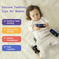 Hooku 2 Pack Silicone Teething Toys for Babies 0-6 Months, Teethers for Babies 6-12 Months, Remote Teether for Baby, Sensory Toys for Babies