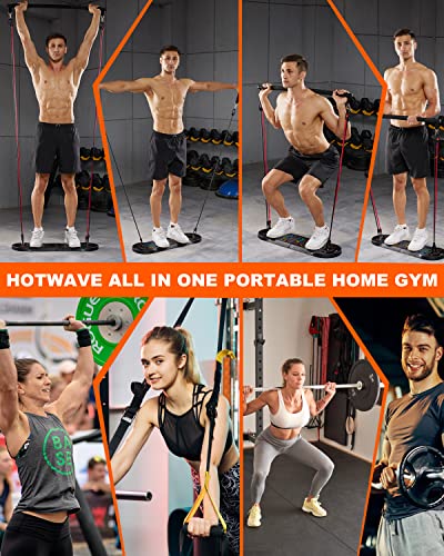 HOTWAVE Push Up Board Fitness, Portable Foldable 20 in 1 Push Up Bar at Home Gym, Pushup Handles for Floor. Professional Strength Training Equipment