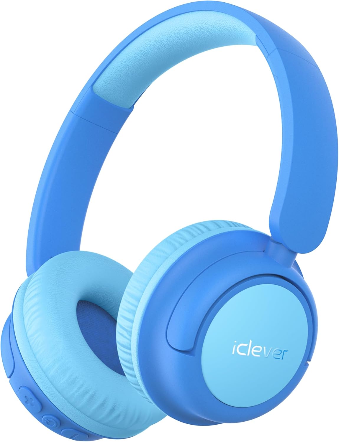 iClever BTH22 Kids Bluetooth Headphones, 60H Play Time, USB C Fast Charging, Bluetooth 5.4, AUX Cord, Safe Volume 74/85 dBA, Toddler Headphones