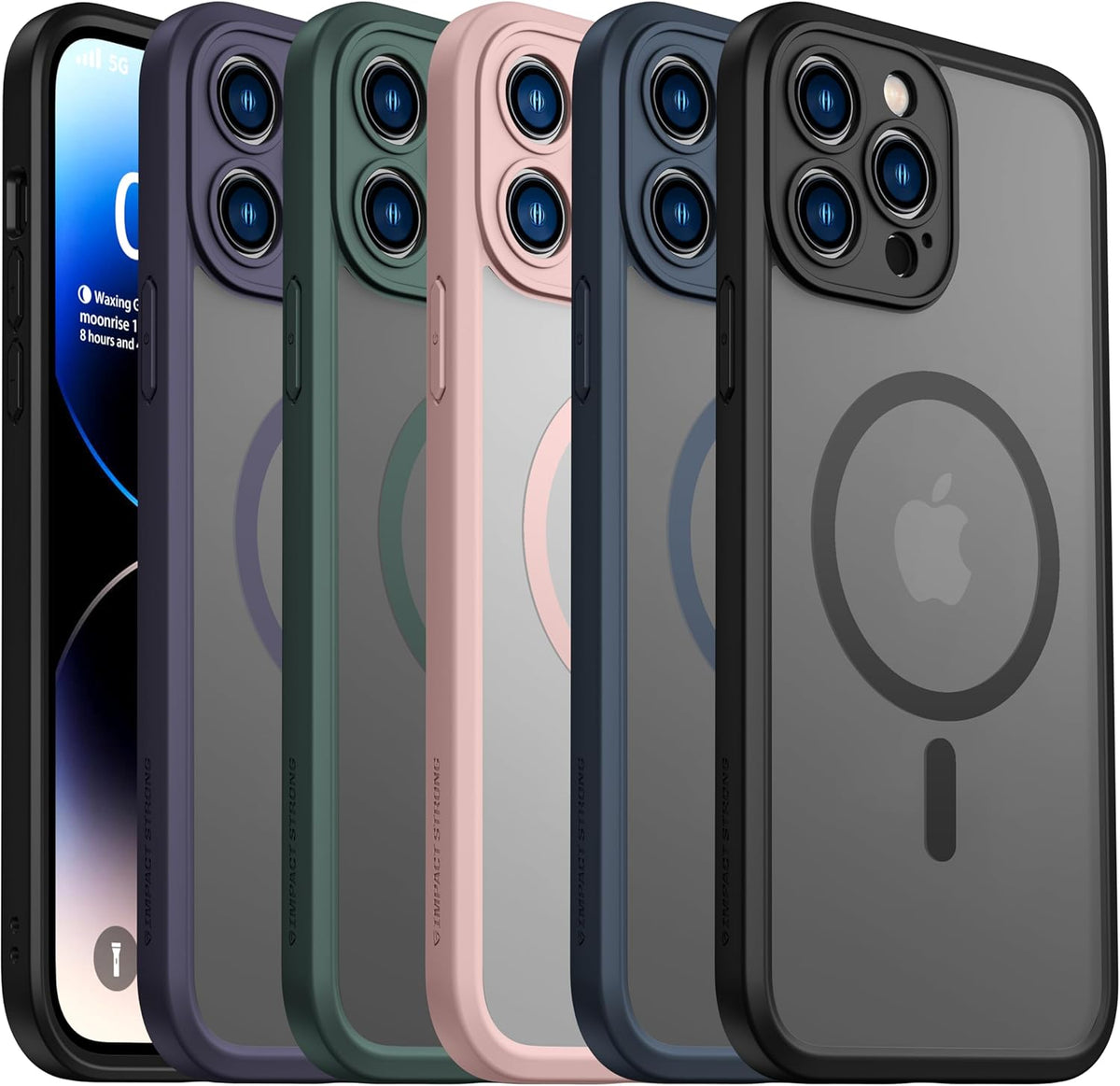 ImpactStrong Magnetic Guard Designed for iPhone 14 Pro Case, Camera Protection, Drop Tested, Compatible with MagSafe